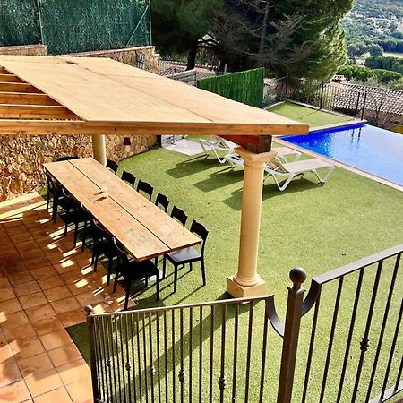Villa Casa Mas Ambros Con Piscina Desbordante Calonge  Exterior foto
